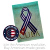USA Decoration Pray for Cuba Burlap House Flag Pack Support