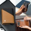 Jenoss Smart Wallet For Men: Full Grain Leather, Handcrafted, Metal