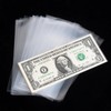 MUQING 200 Packs Currency Sleeves with Plastic Storage Case, PP