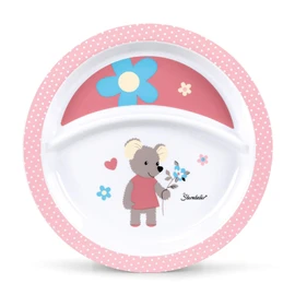 Sterntaler Tableware Set Mabel, Plate, Bowl, Cup, Spoon, Fork, Age: For babies aged 6 months and up, pink/multi-coloured.