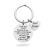 HOKIAMCN Keychain Soul Sister for Girlfriend Sister Girl Gift Friend