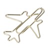 100Pcs Paper Clips Gold Cute Unique Shape Electroplating Process Lightweight