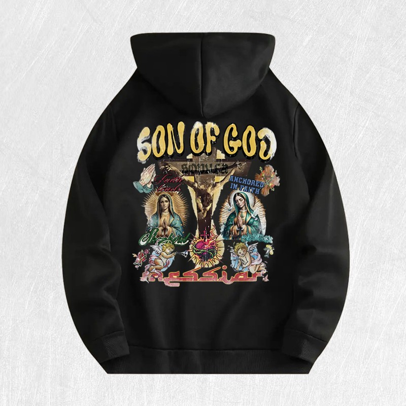 Son of God Graphic Hoodie 100% Cotton US Warehouse 6