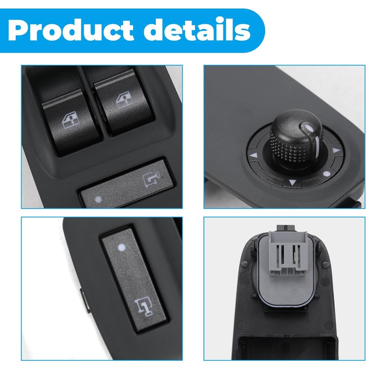 Window Regulator Switch For Citroen Relay/Jumper 2006-2015, Peugeot Boxer 2006-2015,