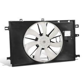 DNA MOTORING Factory Style Radiator Fan Assembly Compatible with 18-22 C-HR / 20-22 Corolla 1.8L NA Corolla Sedan,OEM-RF-1031
