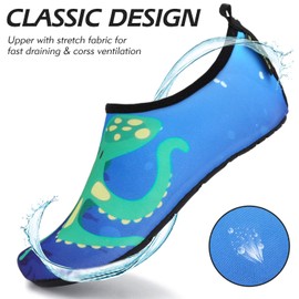 SAGUARO Children's Bathing Shoes Girls Swimming Shoes Boys Quick Drying Outdoor Aqua Shoes Pool Yoga 21-35 EU, Blue Octopus