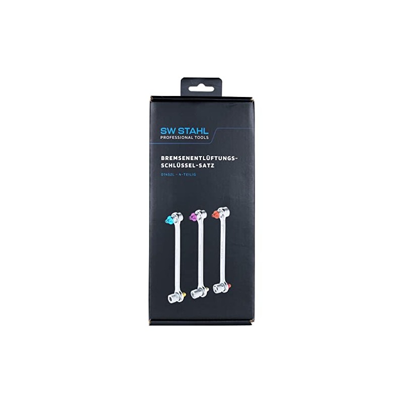 SW-Stahl 01452L Brake Bleed Wrench Set, 4 Pieces, Bleeder Key