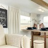 Lino Rosa 30 Inch Cream Short Curtains for Small Window