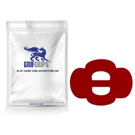 GrifGrips CGM Covers Adhesive Patches - Omnistrap Wrap Sports Grip CGM Overpatch Sensor Cover Waterproof Adhesive Tape CGM Patch for Omipod - Pre-Cut Design Pack of 15 (Red)
