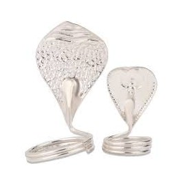 Metal Nag Nagin Joda Silver Plated Silver, Plated Yantra (One Pair) Kal sarp dosha Nivaran Grah Shanti Shiv Pooja