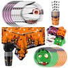 107Pcs Halloween Tableware And Decorations Set, Halloween Party Supplies, Scary