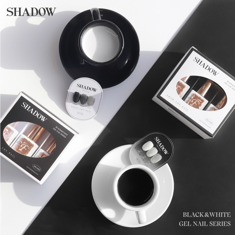 From the Nail Shadow Shadow Black White Syrup Gel Single