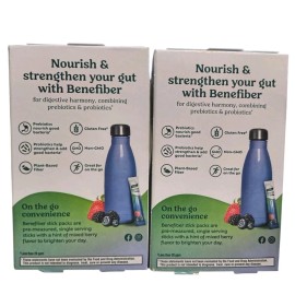 Benefiber Dual Action Biotic Mixed Berry - 18 Stick Packs 2x Ex. 12/2025