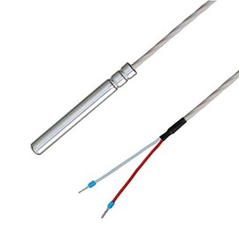 iOVEO 038HT02202 PT1000 Cable Sensor / Temperature Sensor with Teflon Connection Cable up to 250 °C, PT1000, IP67 Waterproof, Food Safe 2 Metres
