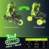 Yvolution Neon Combo Skates | 2-1 Quad and Inline Skates
