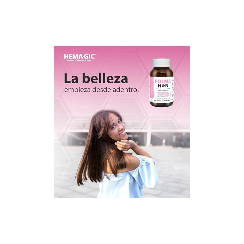 Folma Lisina Biotina Selenio Vitaminas Folato Suplemento Alimenticio 160 Cápsulas