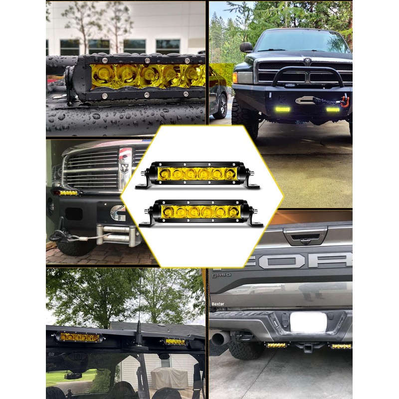 Chelhead 7 inch led Light Bars Chelhead 30W Flood 24V