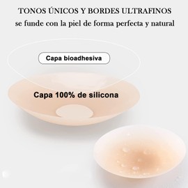 AUGUSTYUE Cubre Pezones para Mujer, Pezoneras para Busto de Silicona Adhesiva, Cubiertas para Pezones Invisible Boob Cover Nipple Cover Reutilizables