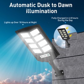 K4 200W Solar Lights Outdoor Waterproof,6500K Solar Street Lights Outdoor 12000LM LED Solar Flood Light, Wide Angle with Motion Sensor and Remote Control for Yard,Fence,Parking lot,Garage(2 Pack)