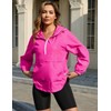 PESION Womens Packable Anorak Half Zip Waterproof Pullover Jacket, Waterproof