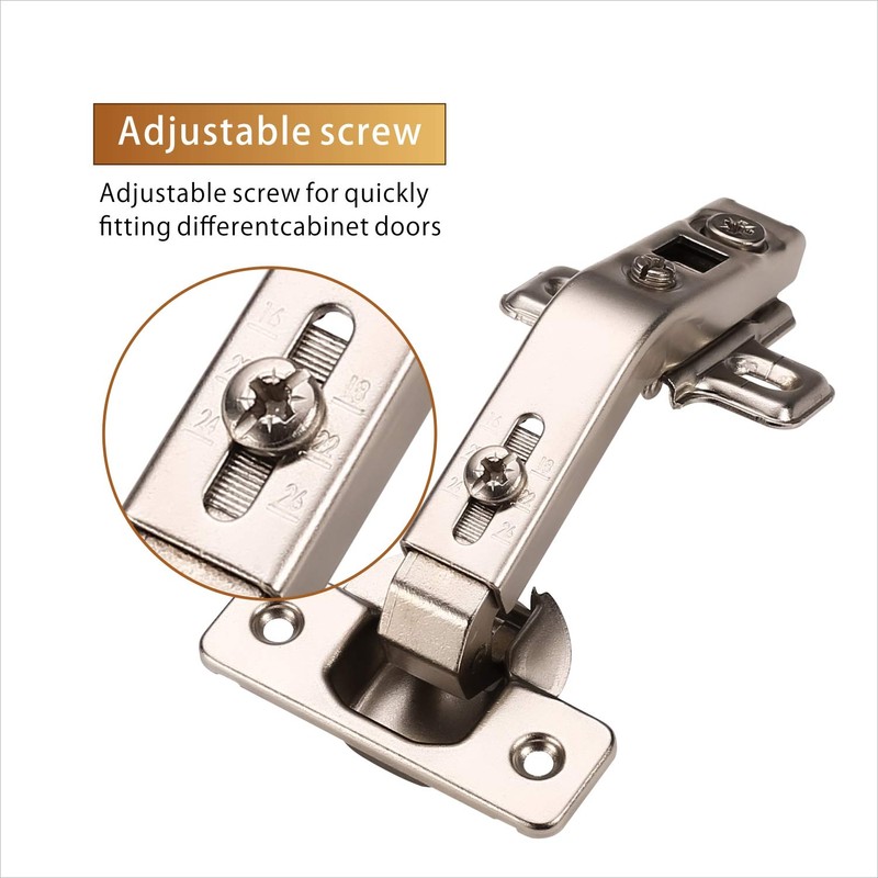 Furniware Pack of 2 Hinges, 135 Degree Corner Folding, Curved