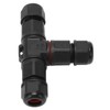 2 Pcs Tee Wire Connectors IP68 Waterproof 2 Pin 3