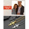 FaithHeart Orthodox Cross Necklace for Men and Women, Punk Necklace
