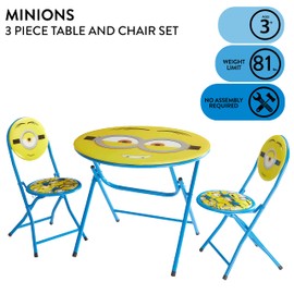 Idea Nuova Minions Round Table and Chair Set