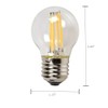 CTKcom 4W G45 G14 Dimmable Edison Style Antique LED Light