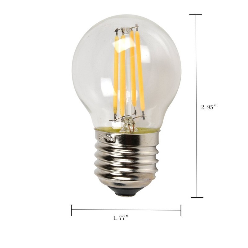CTKcom 4W G45 G14 Dimmable Edison Style Antique LED Light