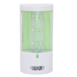 Not too bright, soft light, slightly colored night light, sensor type, green, automatically turns on when it gets dark