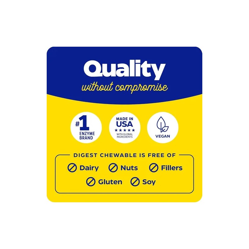 Enzymedica Digest Complete Enzimas Masticables 60 Tabs Naranja