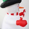 1.8m Christmas Yard Decoration Rotating Colorful Lights Inflatable Snowman Model