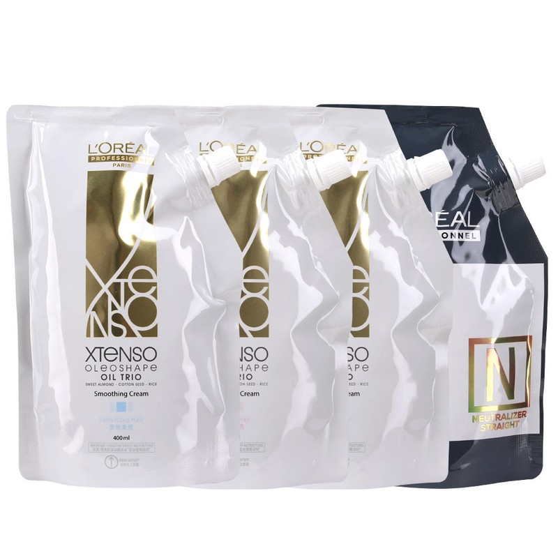 L'Oréal 로레알 엑스텐소 올레오쉐입 스무딩크림 매직약 1제2개,2제1개 400ml [1제-R(저항성)/2제액상] L'Oreal