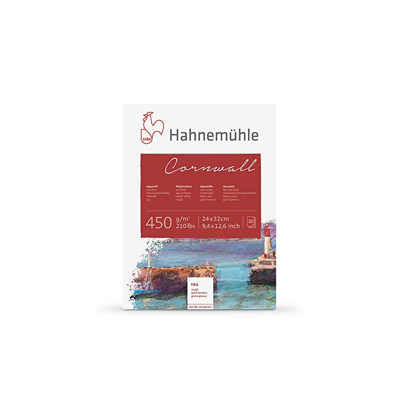 Hahnemuhle Cornwall 450gsm Block - 24 x 32 cm Rough