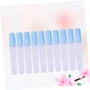 jojofuny 10pcs Transparent Sealed Tube Needle Holder Organizer Plastic Storage