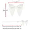 Allegra K Men's Velvet Bowtie, For Formal Parties, Weddings, cream