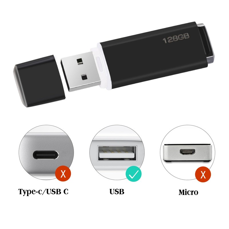 USB Stick 128 GB, Memory Stick 2.0 Memory Stick USB
