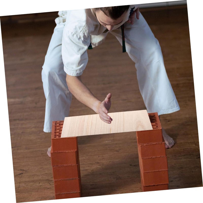 BIUDECO 10pcs Wooden Taekwondo Breaking Boards Martial Arts Academy Professional