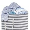 2 Pcs Laundry Basket 75 Litres Waterproof Lining Dirty Clothes