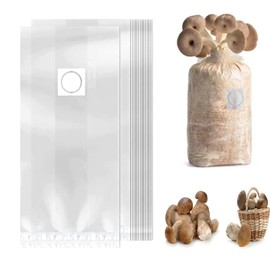 50 X20 X12cm Mushroom Grow Bags, Thick Mushroom Spawn Bags, Mushroom Bags, for Substrate Autoclavable for Filter Patch Bags with 0.2 Micron Filter for School Projects Hobby Farmers(30pcs)