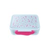 ergobag Lunch Box with Divider, BPA-Free, Dishwasher Safe, Bubbles, Light