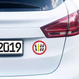 P019 | Set of 2 - Rettungsgasse Bilden Sticker - 10 cm x 10 cm - Helfen statt Gaffen | Car Sticker | Help | Rescue | Rettungsgasse bei Stau bilden