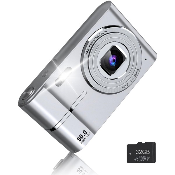vantisan Cámara Digital, HD 1080P 50MP Vlogging, Cámara de Video
