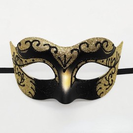 Losuya Masquerade Mask Prom Masks for Men Venetian Masks Party Evening Prom Ball Bachelorette Party Costumes Accessories (Gold)