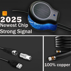 TV-Antenne – Freeview Digitale TV-Antenne für den Innenbereich, mit starkem Signal, UK-Reichweite, Smart-TV-Antennen, für den Außenbereich, unterstützt VHF/UHF/DAB-Radio/4K/1080P (HD01)