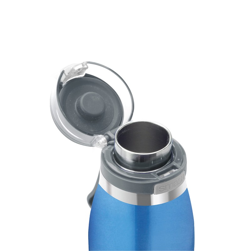 Smash Double Wall One Touch Bottle, Blue, 690 ml Capacity