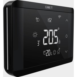 CAME TH/750 BK WIFI 845AA-0150 Smart Thermostat for Heating and Air Conditioning Control Touch Screen App and Alexa Black