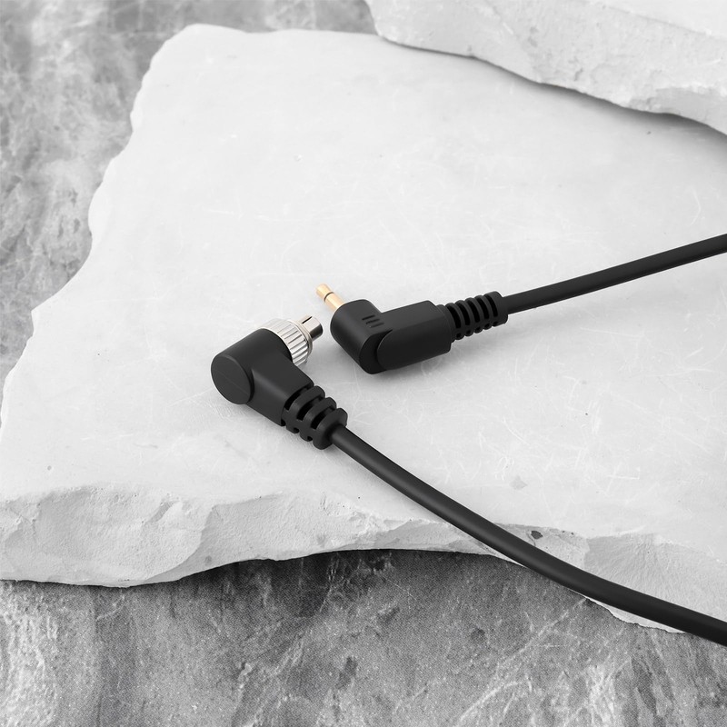 OTOTEC 2x 2.5mm to PC Bend Flash Sync Cable Compatible