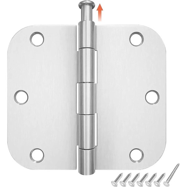 HOSOM (30) 3.5" Satin Nickel Interior Door Hinges 3-1/2" with